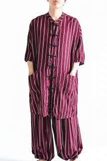 BISHOOL Wrinkled Bishu Rayon Dobby China Big Shirt