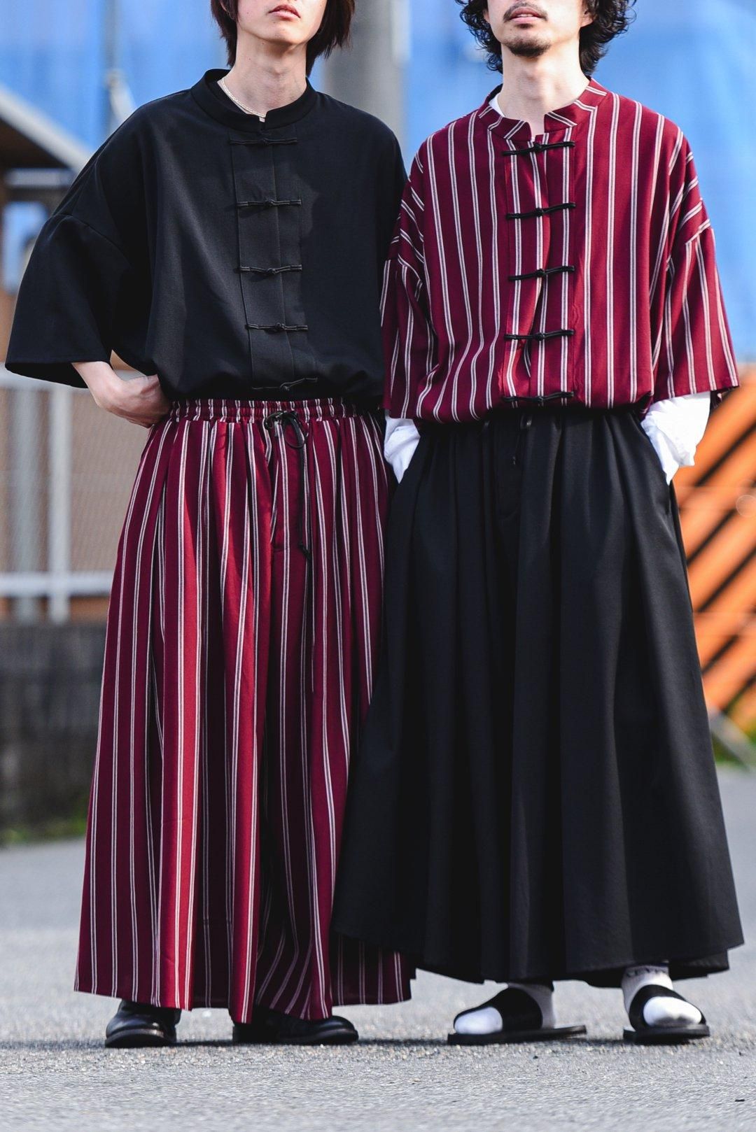 BISHOOL Wool Gabardine 3 Tuck 袴 Pants - BISHOOL,Edwina Horl
