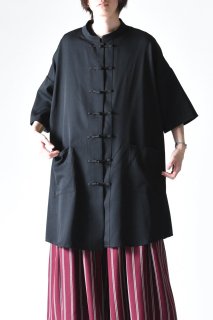 BISHOOL Wool Gabardine China Big Shirt