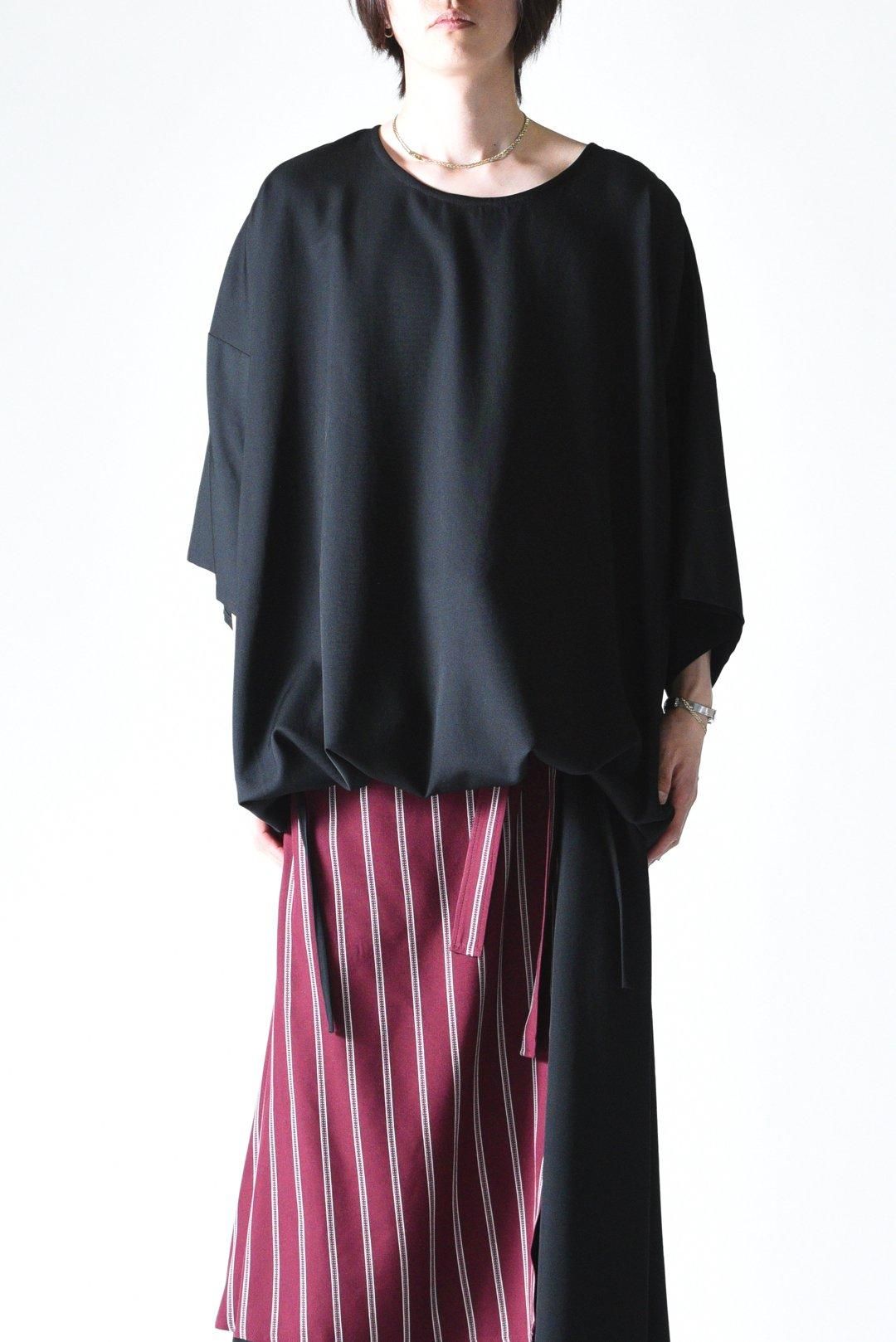 BISHOOL Wool Gabardine Balloon Big-T - BISHOOL,Edwina Horl