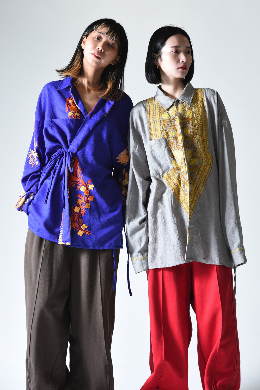 Leh Kashmir 羽織 Shirt Blue M - BISHOOL,Edwina Horl,My Beautiful  Landlet,YANTOR等取扱い OVIE STUDIO の通販サイト