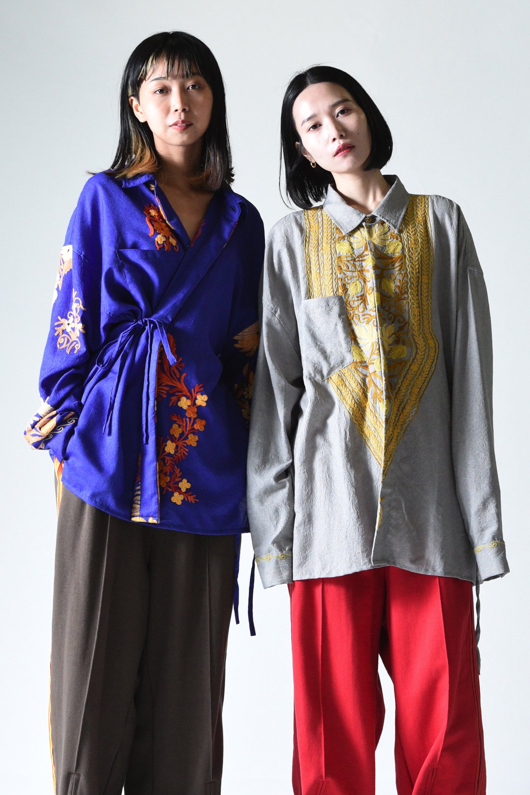 Leh Kashmir 羽織 Shirt Blue L - BISHOOL,Edwina Horl,My Beautiful  Landlet,YANTOR等取扱い OVIE STUDIO の通販サイト