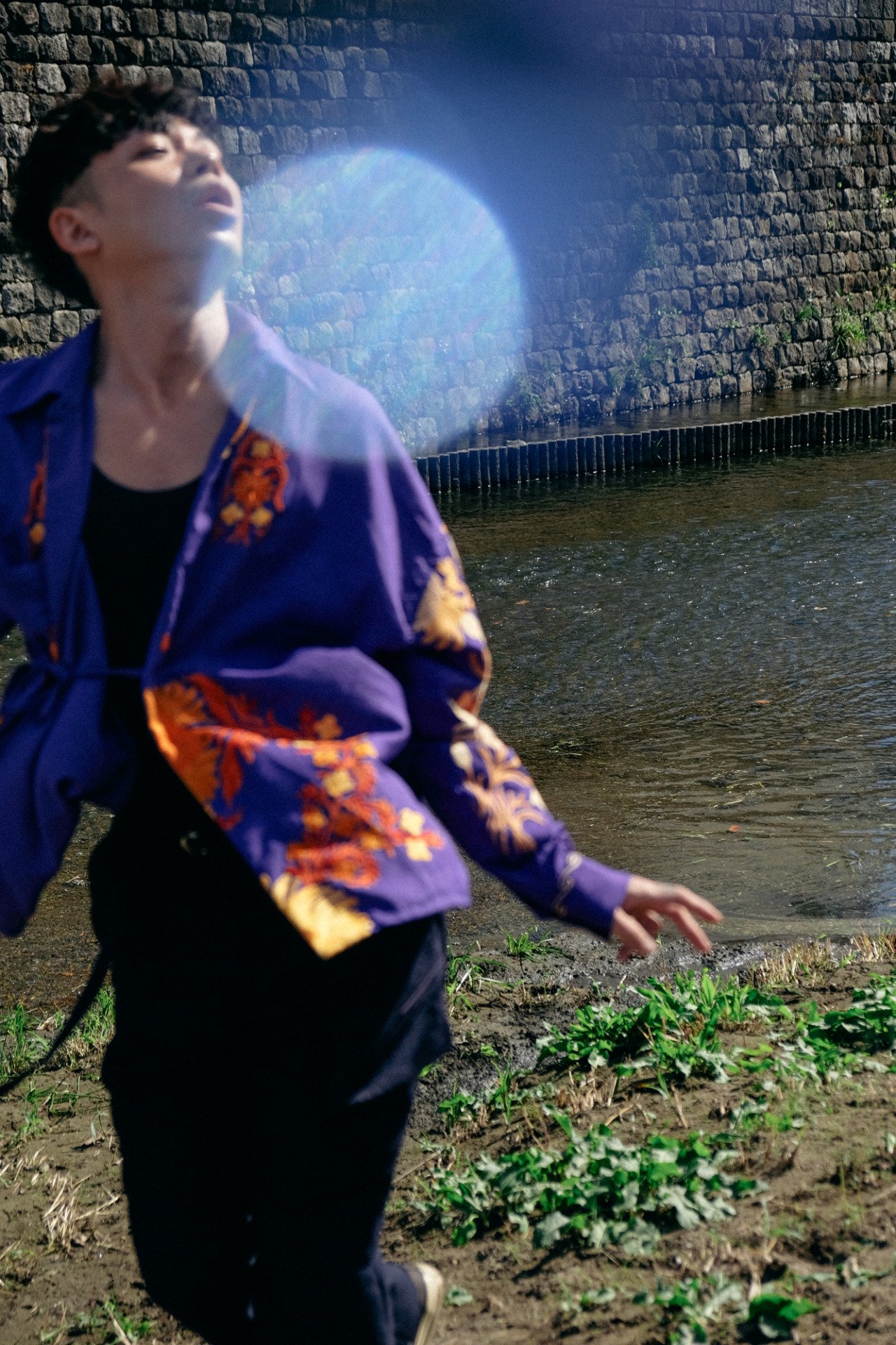 Leh Kashmir 羽織 Shirt Blue L - BISHOOL,Edwina Horl,My Beautiful  Landlet,YANTOR等取扱い OVIE STUDIO の通販サイト