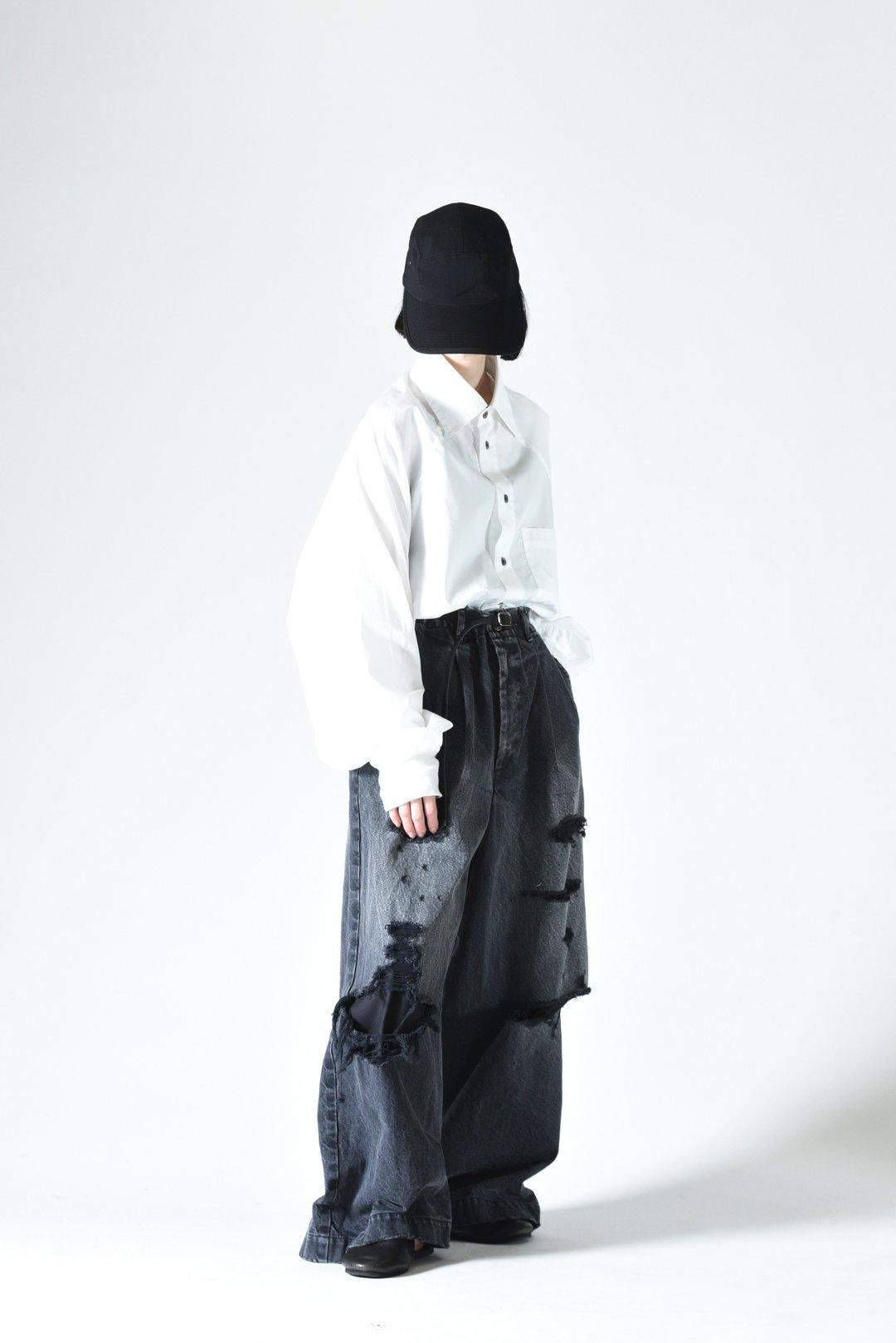 My Beautiful Landlet 13ozデニムハンドダメージワイドタック