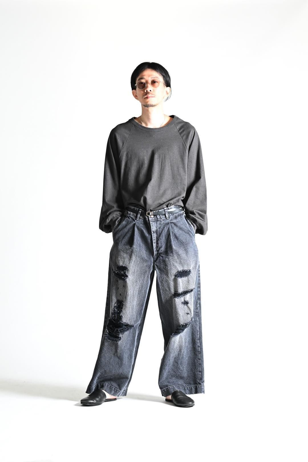 新品my beautiful landlet デニムタックワイドパンツ my beautiful landlet（マイビューティフルランドレット）の「My