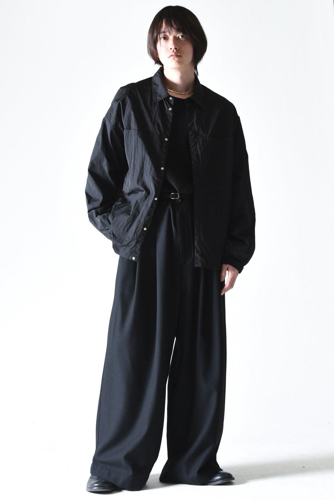 VOAAOV ヴィンテージナイロンシャツブルゾン Black - BISHOOL
