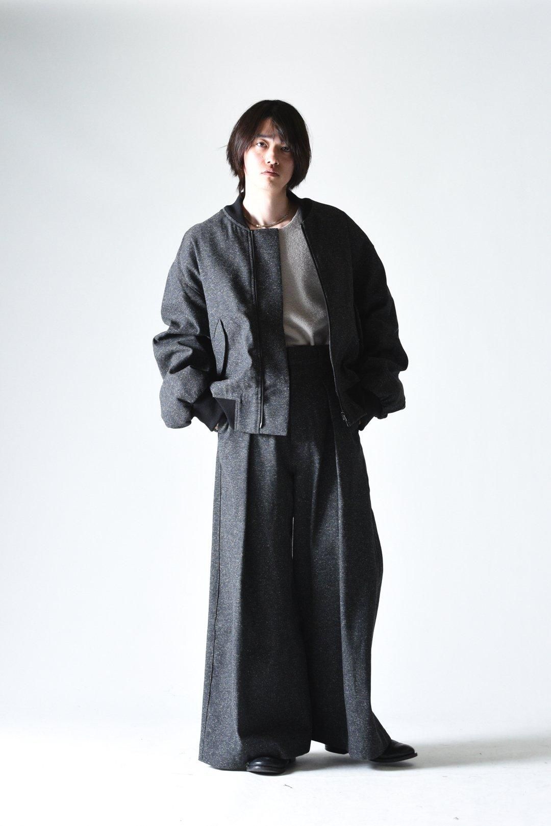 VOAAOV ジャズネップ1タック袴パンツ Black - BISHOOL,Edwina VOAAOV ジャズネップ1タック袴パンツ Black - BISHOOL,Edwina