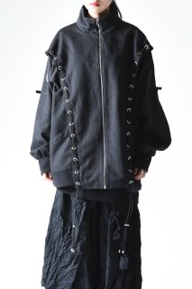 NaNo Art Cord detail jersey black(RUNWAY piece)