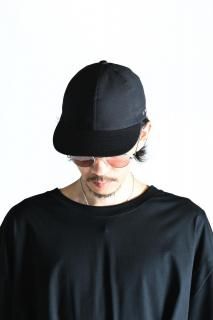 [SUÉSADA  BISHOOL] Symbol Cap wool gabardine black