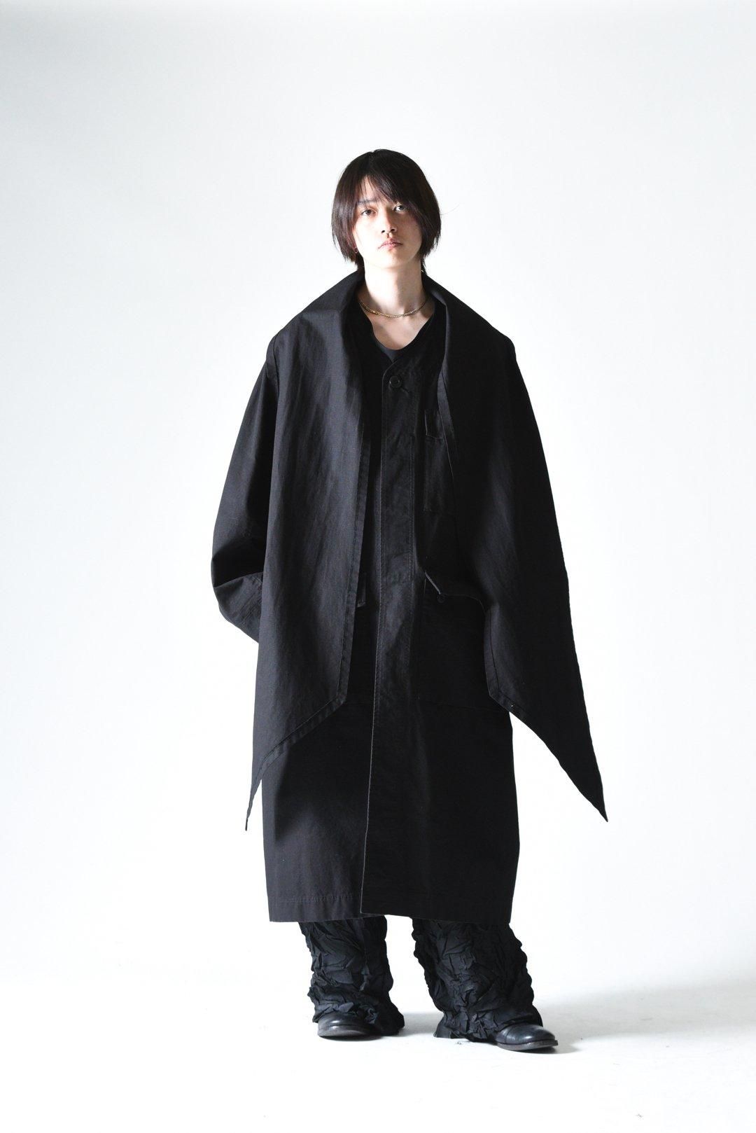 I'm here: HAORI MILITARY COAT : Black - BISHOOL,Edwina Horl