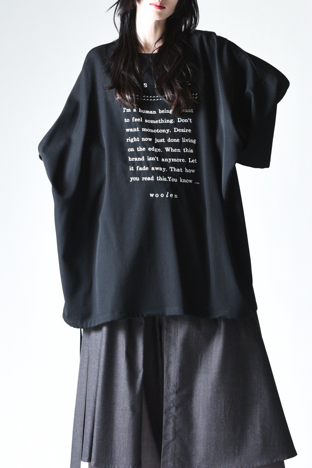 BISHOOL Message Embroidery Wool Gabardine Balloon Big-T - BISHOOL,Edwina  Horl,My Beautiful Landlet,YANTOR等取扱い OVIE STUDIO の通販サイト