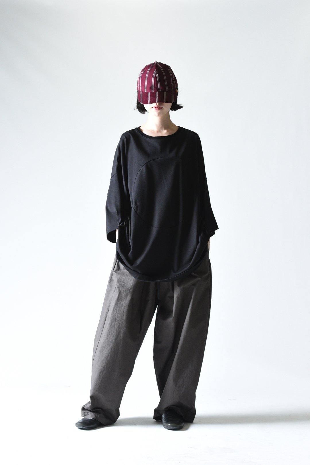 My Beautiful Landlet 日の丸ワイドカットソー Black - BISHOOL