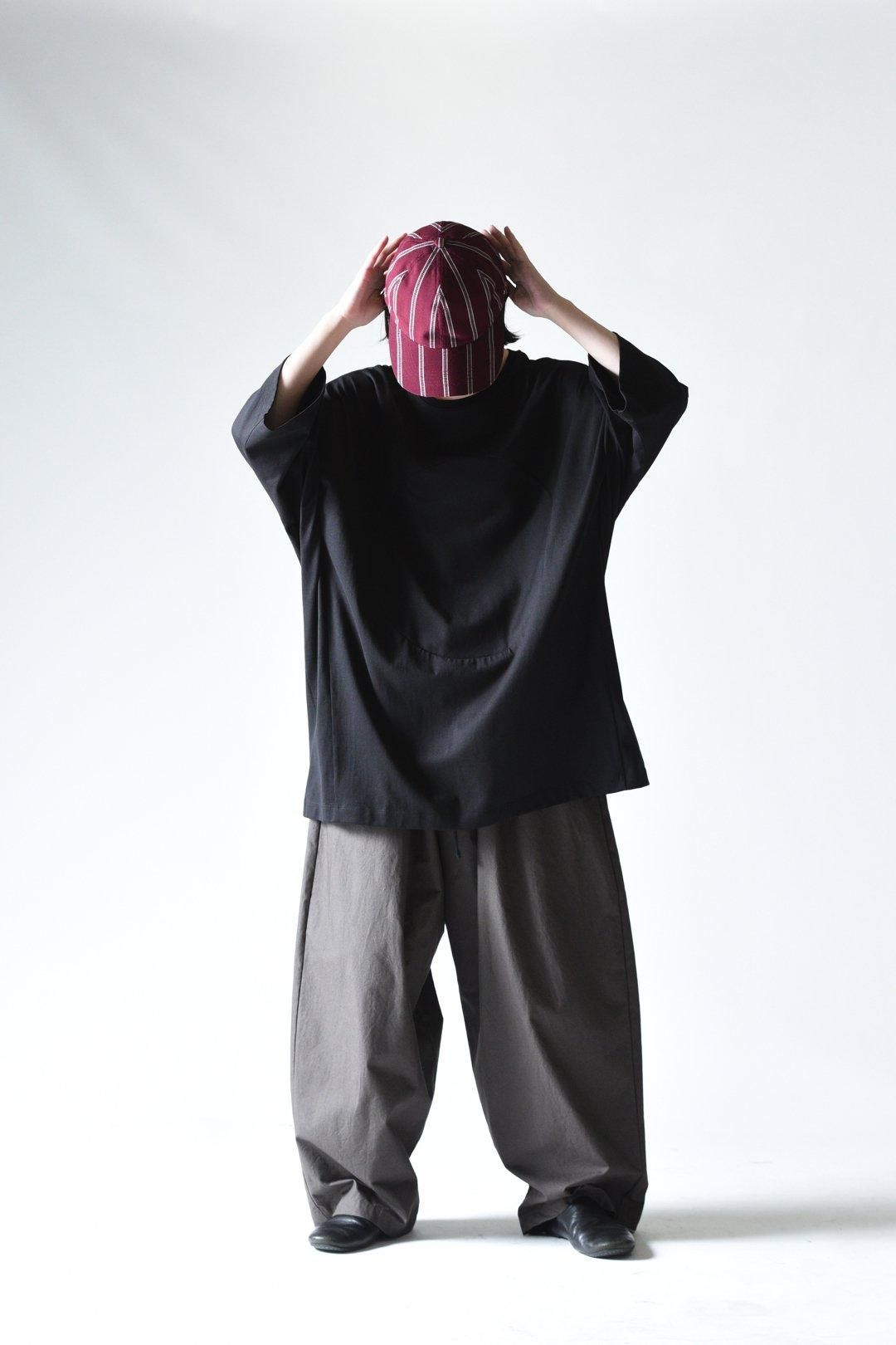 My Beautiful Landlet 日の丸ワイドカットソー Black - BISHOOL