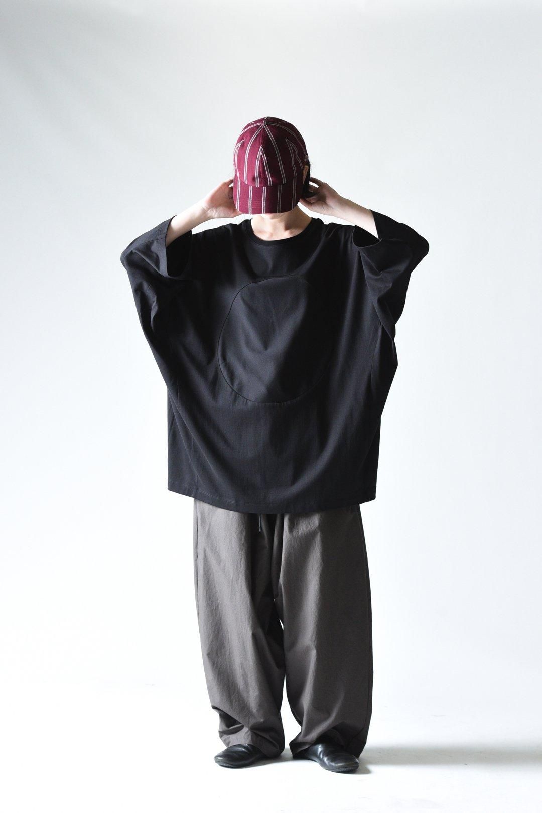 My Beautiful Landlet 日の丸ワイドカットソー Black - BISHOOL