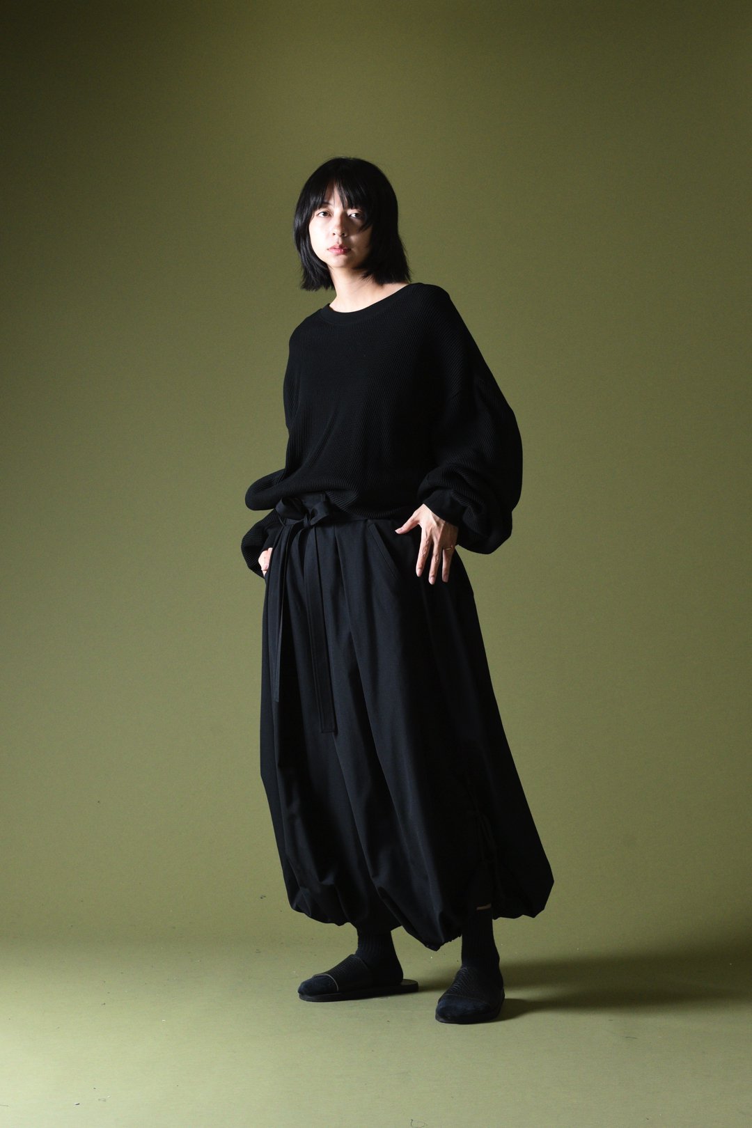 BISHOOL Wool Gabardine KIMONO Balloon Pants black - BISHOOL,Edwina Horl,My  Beautiful Landlet,YANTOR等取扱い OVIE STUDIO の通販サイト