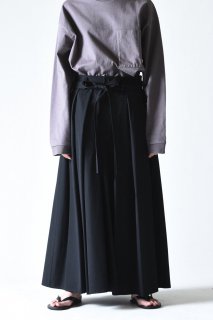 BISHOOL Wool Gabardine KIMONO Unisex Skirt black