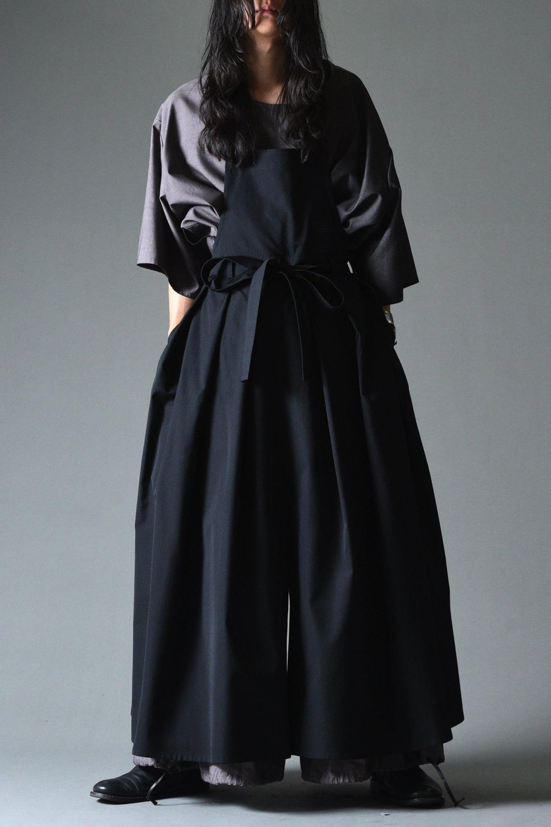 BISHOOL Wool Gabardine KIMONO Sleeve Stand Jacket - BISHOOL