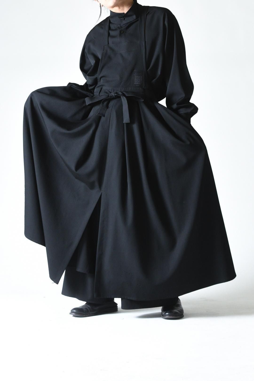 BISHOOL Wool Gabardine Wrap KIMONO Cloth black - BISHOOL BISHOOL Wool Gabardine Wrap KIMONO Cloth black - BISHOOL