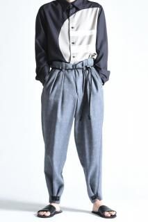 ETHOSENS Jacquard Squeeze Slacks Gray