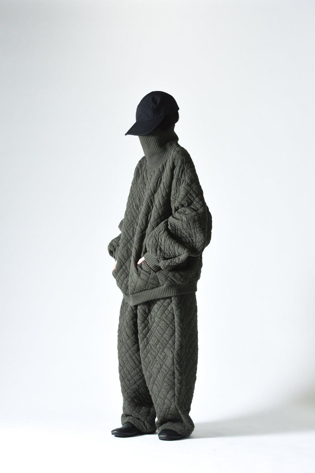 キルティングポケットパンツ【SANSeLF同型】 sanw24a049 SANSeLF パンツ ウエストフリルパンツ「SANSeLF」sanw24s019