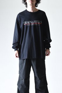 ESSAY BLACK OVERSIZED LONG T-SHIRT Chaos