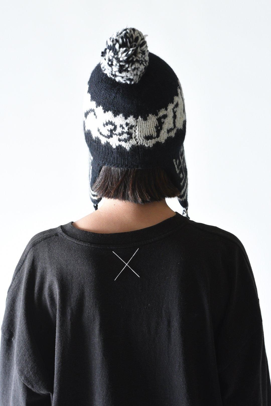 Leh Ear Flap Knit Cap Om Black - BISHOOL,Edwina Horl,My