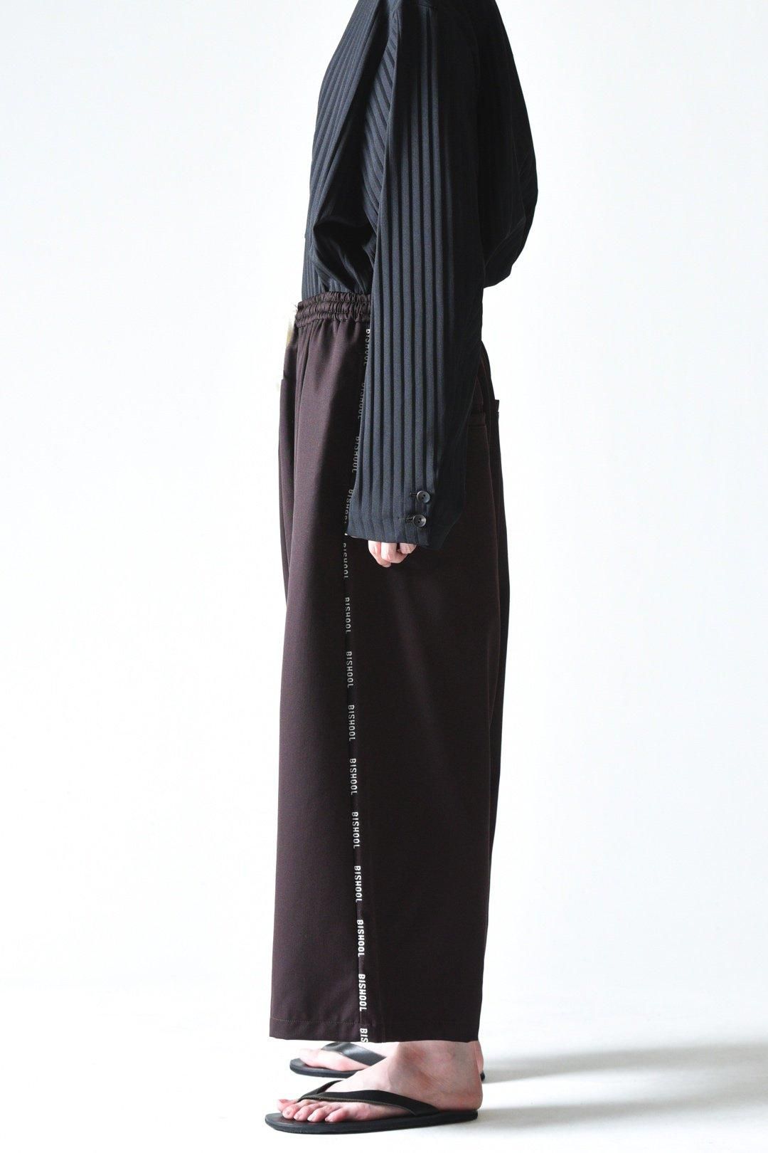 BISHOOL サルエルパンツ BISHOOL 【men603'Y】 ウールギャバジンドローストリング
