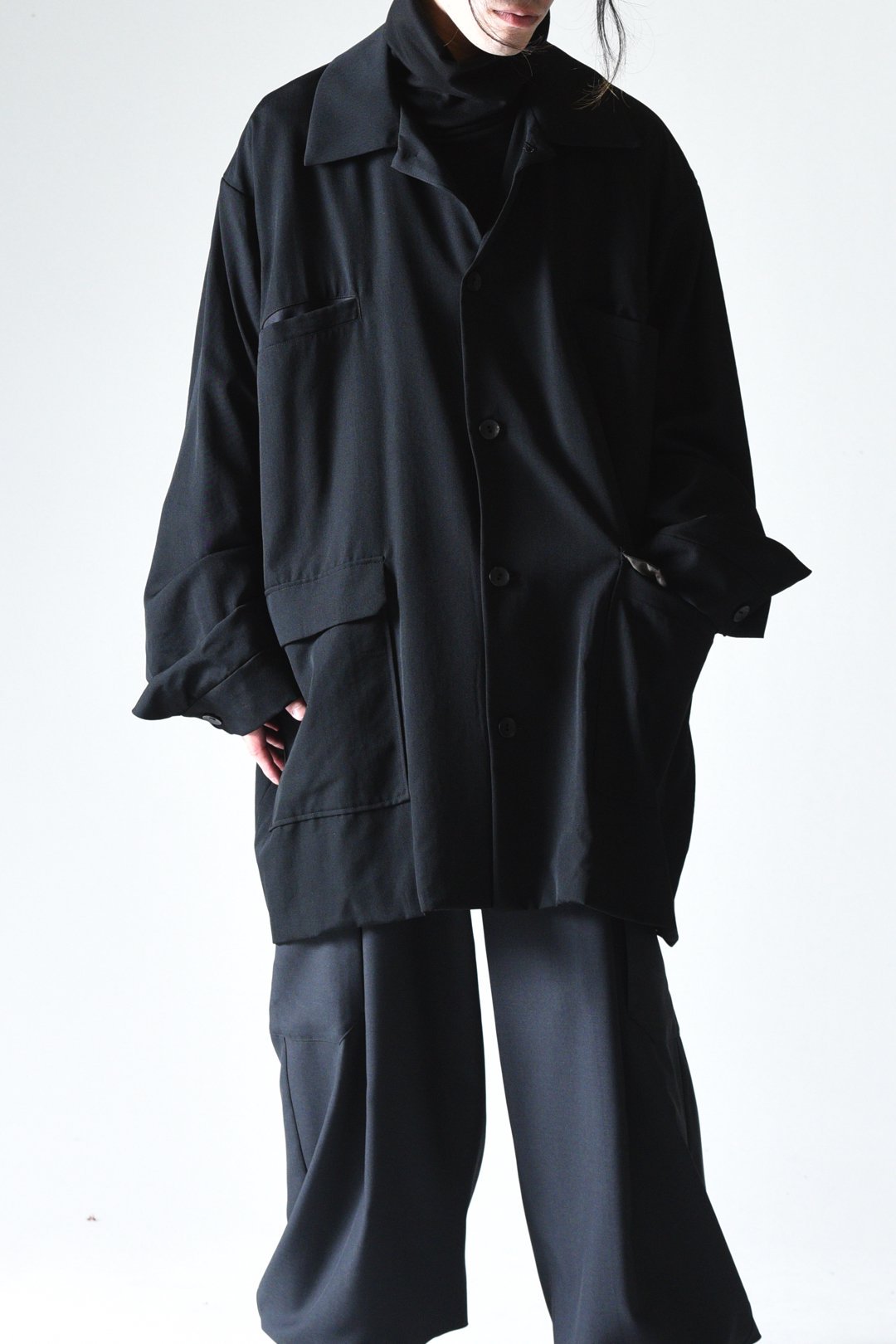 BISHOOL Wool Gabardine Huge Jacket - BISHOOL,Edwina Horl,My Beautiful  Landlet,YANTOR等取扱い OVIE STUDIO の通販サイト