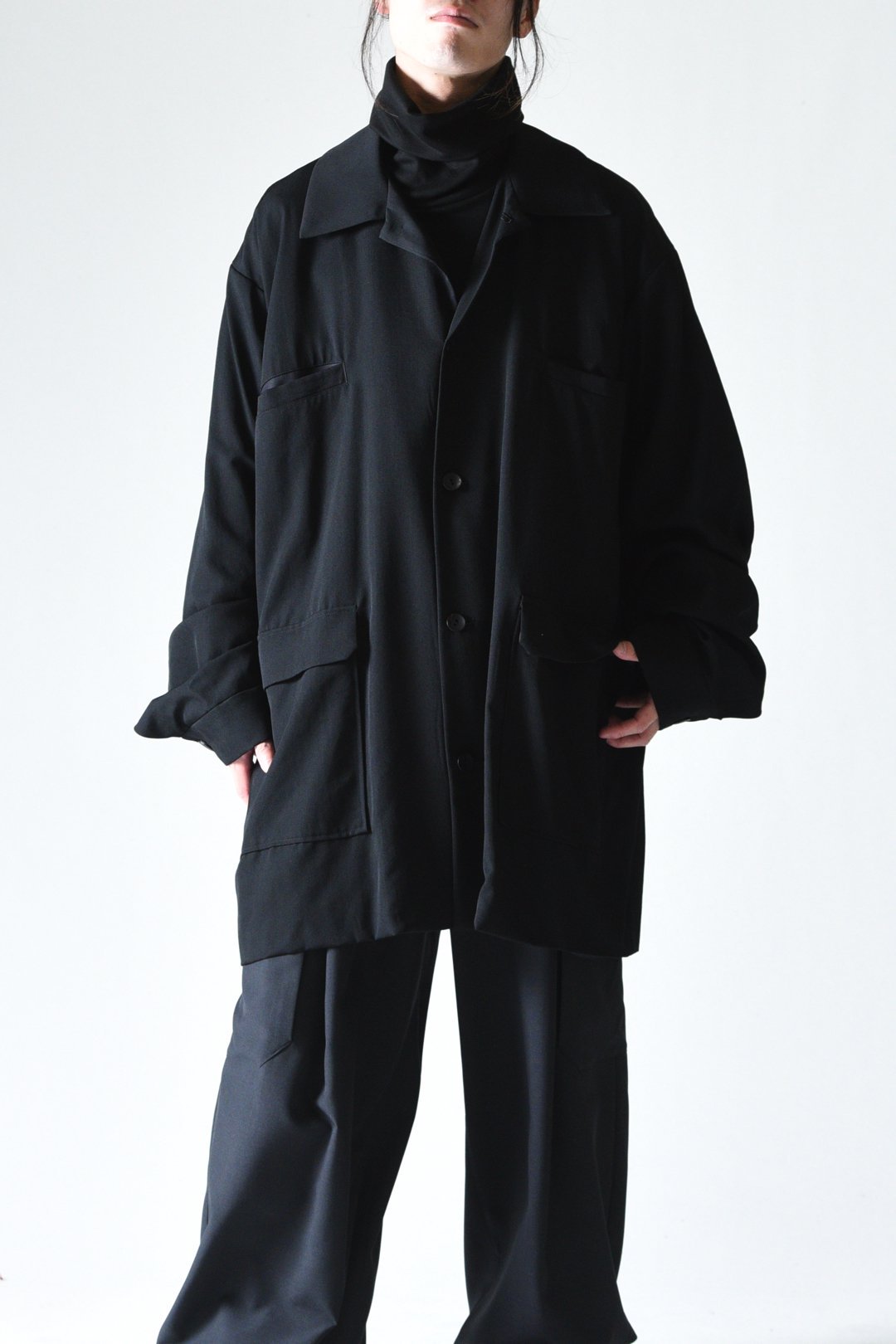 BISHOOL Wool Gabardine Huge Jacket - BISHOOL,Edwina Horl,My Beautiful  Landlet,YANTOR等取扱い OVIE STUDIO の通販サイト