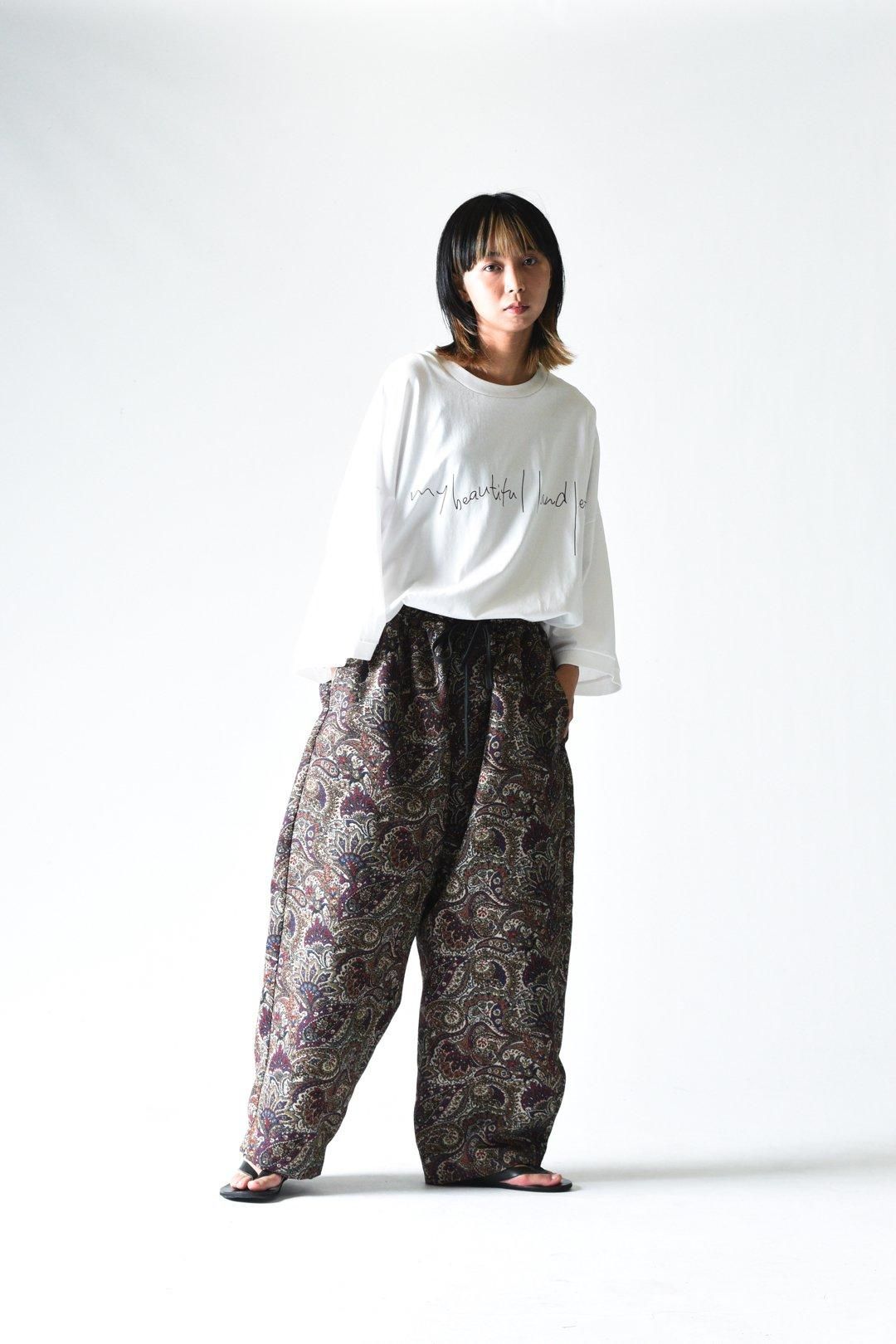 My Beautiful Landlet ゴブラン織イージーコクーンパンツ Beige