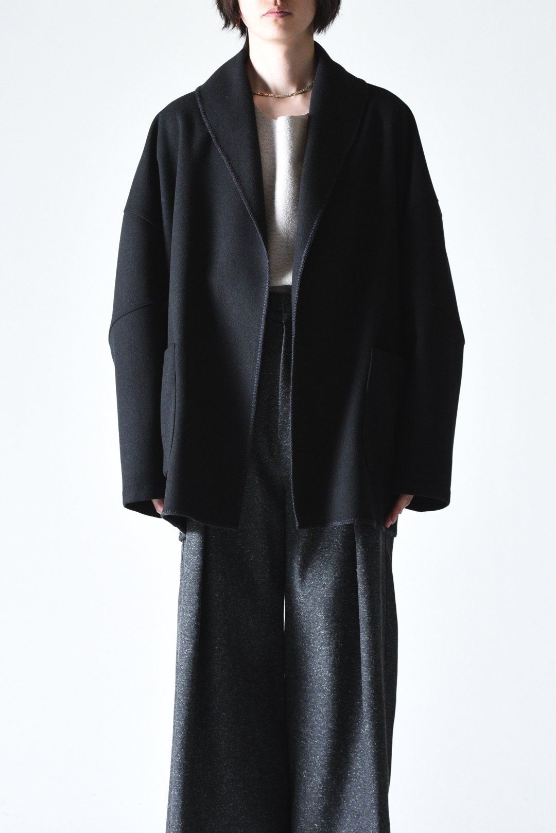 VOAAOV ブランケットドレープカーディガン Black - BISHOOL,Edwina Horl,My Beautiful  Landlet,YANTOR等取扱い OVIE STUDIO の通販サイト