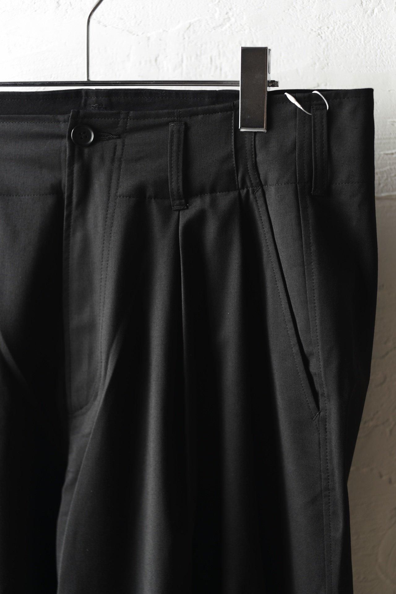 ESSAY WIDE TUCK DRAPE SLACKS 3 黒 refomed ESSAY WIDE TUCK DRAPE SLACKS Black - BISHOOL,Edwina Horl,My