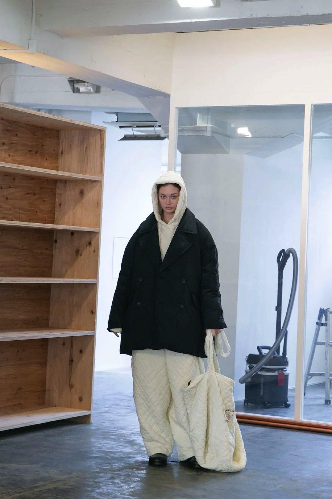 My Beautiful Landlet オーバーサイズダウンジャケットコート Black