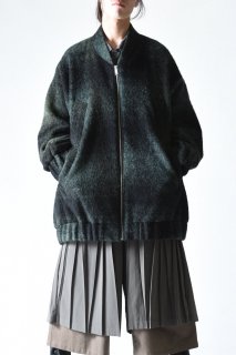 NEPHOLOGIST Clag Dyeing Oversized Blouson greenblack