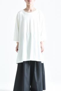 BISHOOL Giza Cotton Drape Big-T white