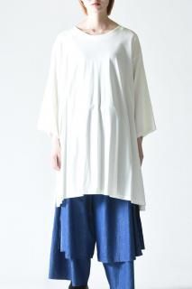 BISHOOL Giza Cotton Drape Big-T white