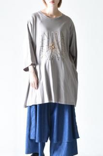 BISHOOL Sequins Embroidery Drape Big-T 