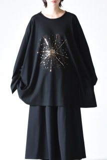 BISHOOL Sequins Embroidery Drape Long Sleeve 