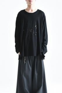 BISHOOL Sequins Embroidery Drape Long Sleeve 