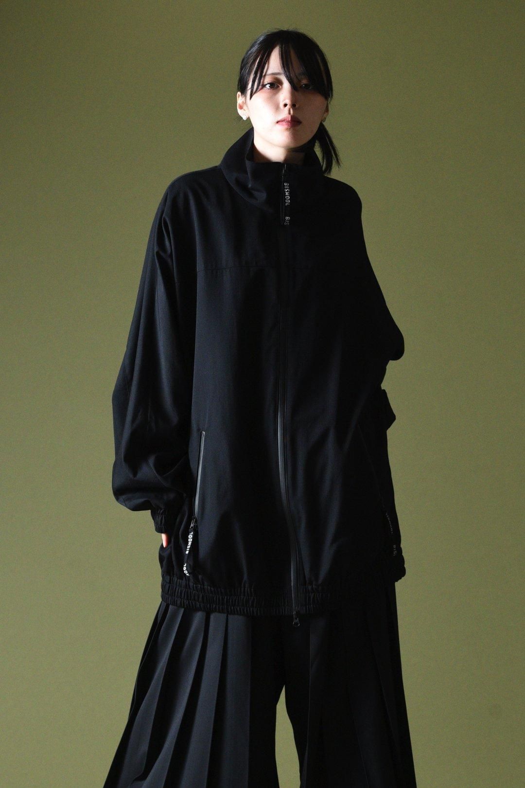 BISHOOL Wool Gabardine Balloon Track Blouson - BISHOOL
