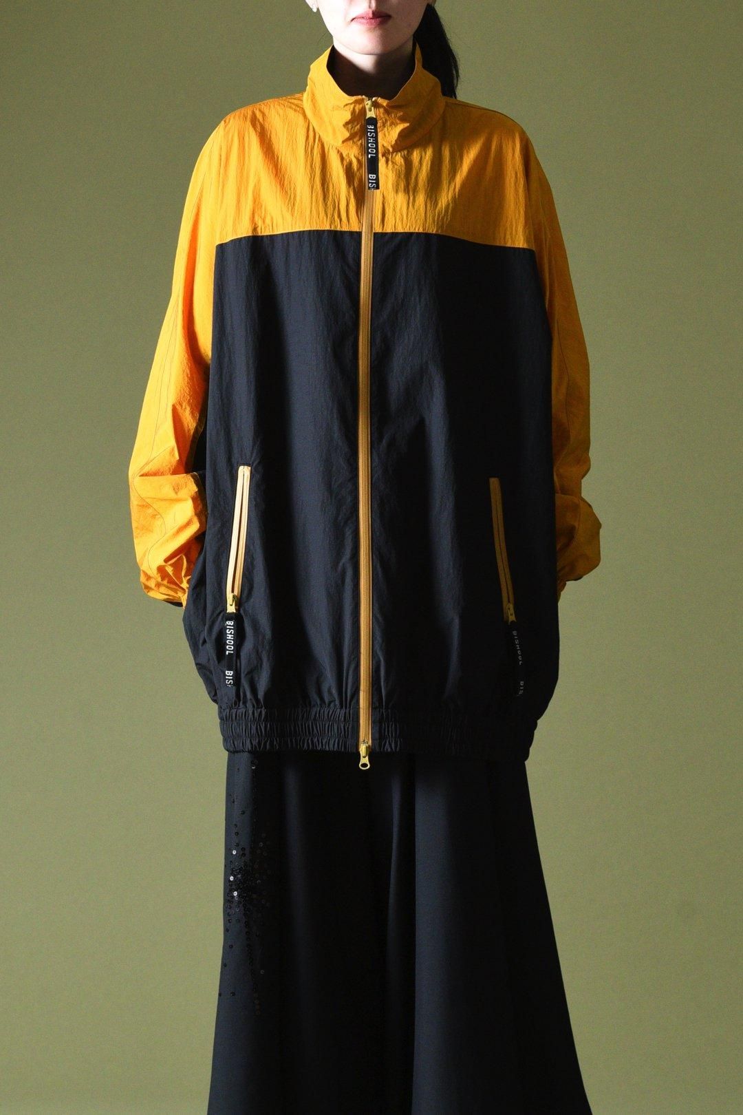 BISHOOL Nylon Taffeta Balloon Track Jacket yellow×black BISHOOL Nylon Taffeta Balloon Track Jacket yellow×black