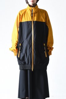 BISHOOL Nylon Taffeta Balloon Track Jacket yellowblack