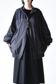 BISHOOL Nylon Taffeta Balloon Track Jacket blackgray