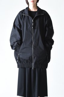 BISHOOL Nylon Weather Cloth Balloon Track Jacket black