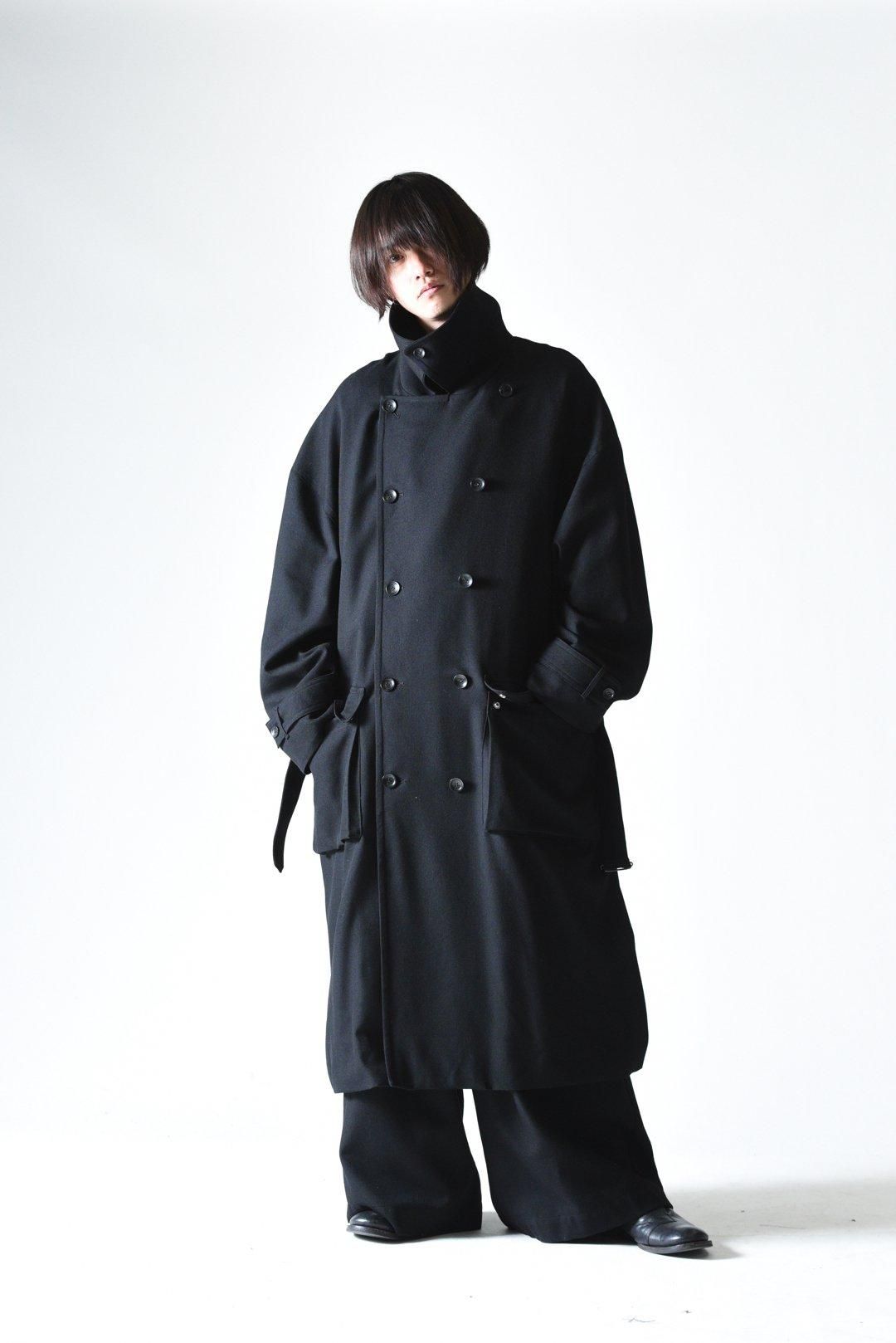 VOAAOV ヴォアーブ　ワイドロングコート　ビッグシルエット　ブラック voco-i81-p2b.jpg