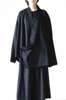 BISHOOL Wool Gabardine KIMONO Drape Jacket