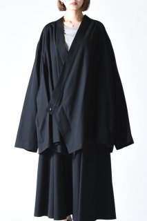 BISHOOL Wool Gabardine KIMONO Over Jacket