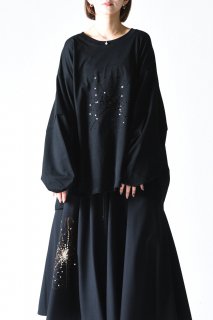 BISHOOL Sequins Embroidery Layered Cut Sew 