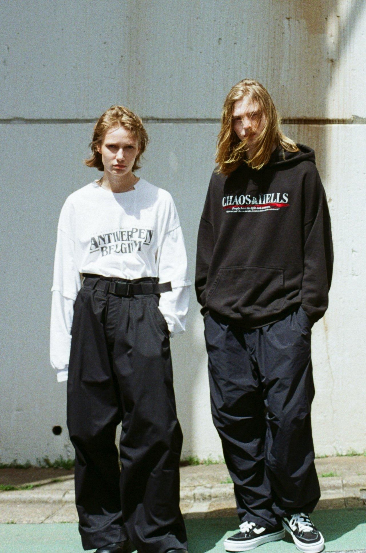 パンツ aesynctx track pants a.p.o.v. -ankoROCK's select- メタリックサイドラインジャージ