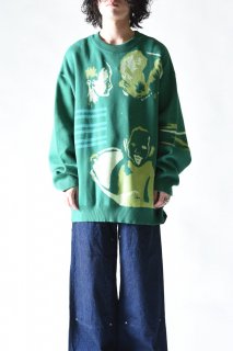 Edwina Horl strickpullover ‹motherliness› green